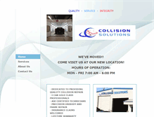 Tablet Screenshot of collision-solutions.com